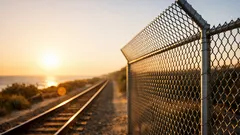 Why some fences along train tracks look bent on purpose