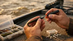 The tiny glass rattle that helps bass find your bait in dirty water