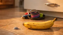 Found a weird rubber button on the kitchen floor? Here’s what it probably is